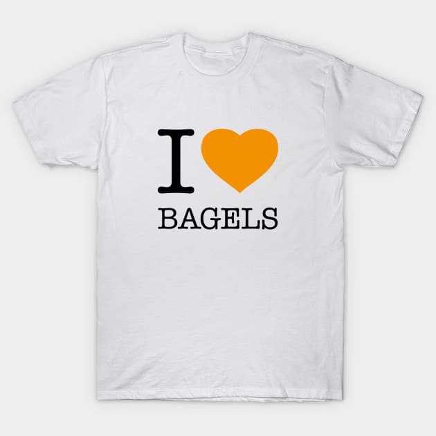 I LOVE BAGELS T-Shirt by eyesblau